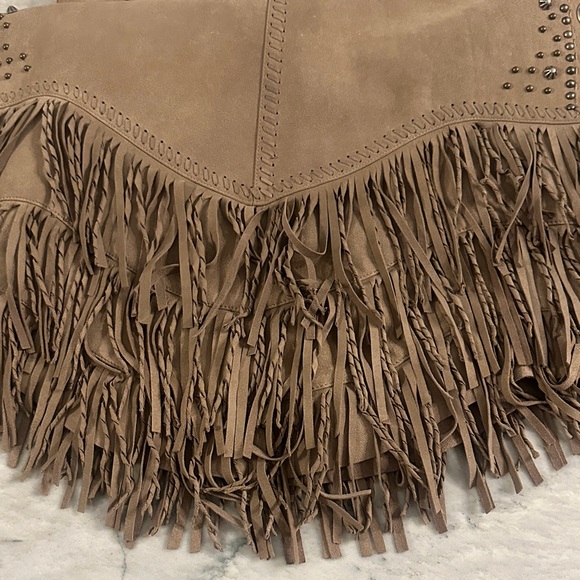 Double D Ranch Tan Suede Fringe Skirt - Picture 8 of 14